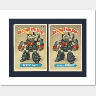 Roy Bot and Hot Head Harvey Garbage Pail Kids Posters and Art